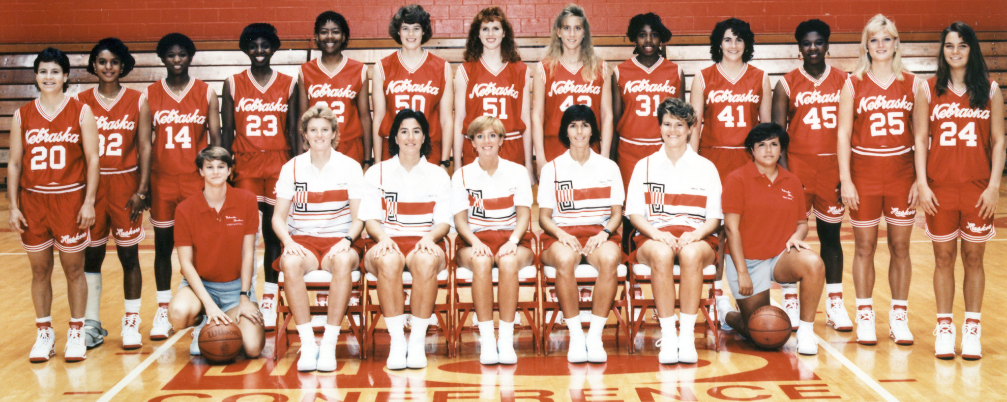 1991-92 Nebraska WBB Team 2500x1000.jpg Women's Basketball 1991-92