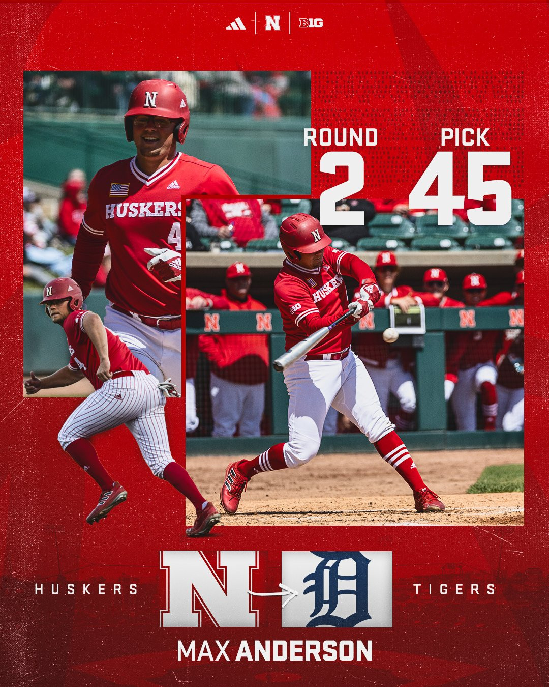 Anderson Selected in Second Round of MLB Draft by Detroit Tigers