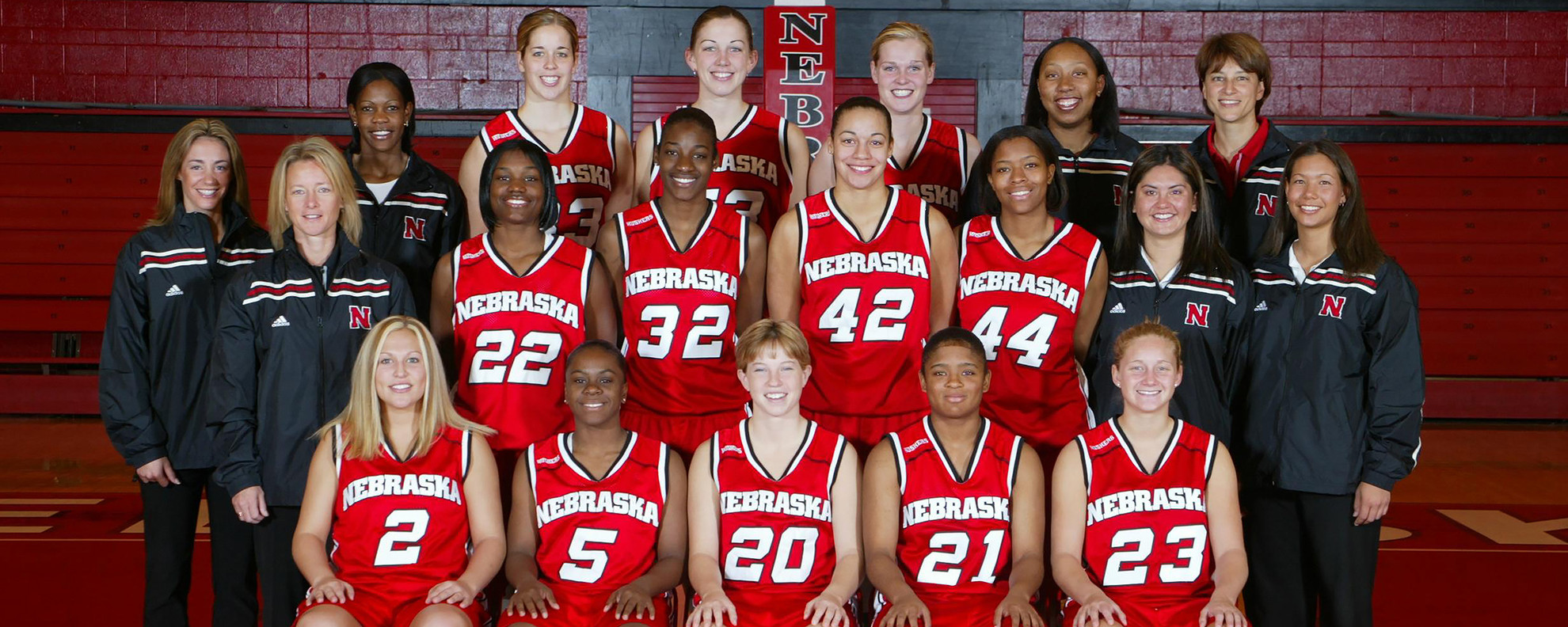 2003-04 Nebraska WBB Team 2500x1000.jpg Women's Basketball 2003-04