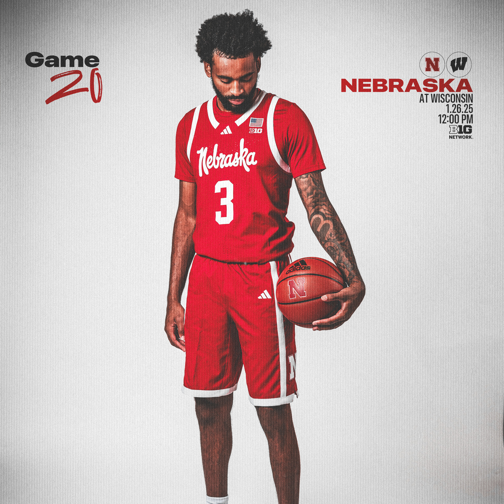 Nebraska Huskers ネブラスカ・ハスカーズ 大学 NCCA NCAA NEBRASKA CORNHUSKERS Artistic Print 100% Cotton Fabric