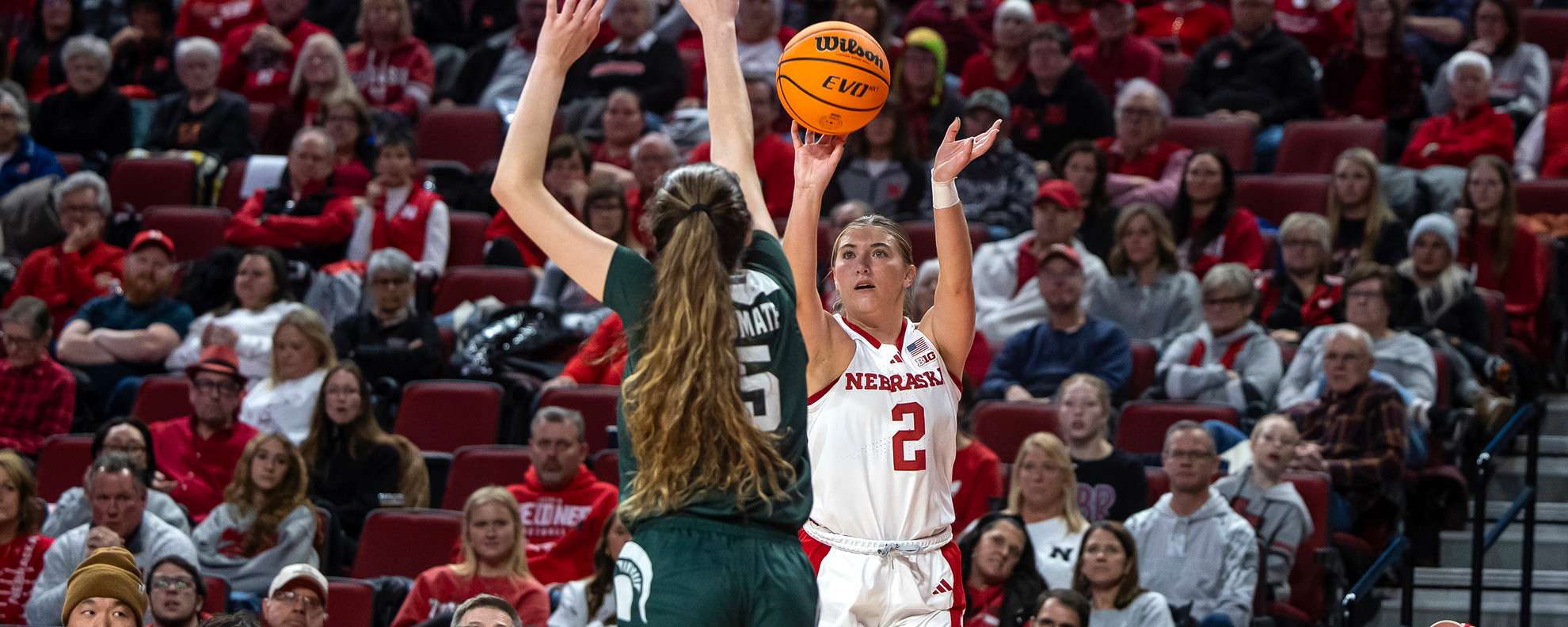 Huskers Shoot for Road Upset of No. 15 Spartans