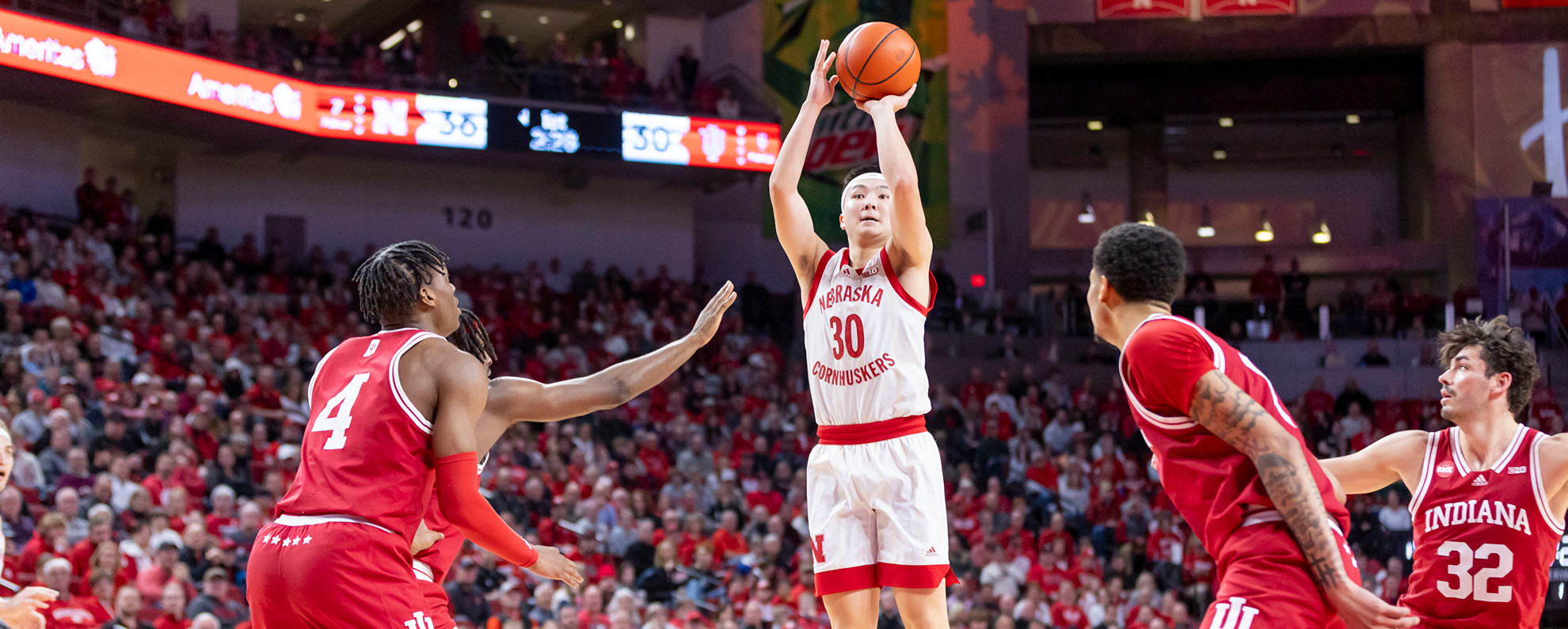 Huskers Post 8670 Win over Indiana University of Nebraska Official