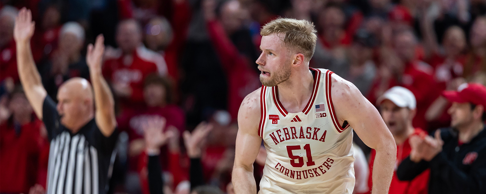 Huskers Outlast No. 9 Spartans - University of Nebraska - Official
