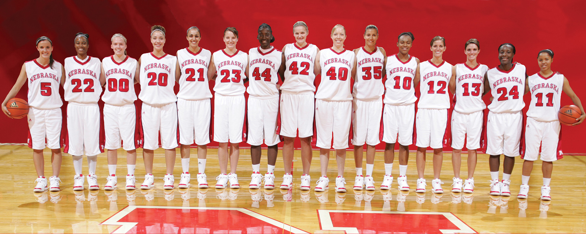 2009-10 Nebraska WBB Team 2500x1000.jpg Women's Basketball 2009-10