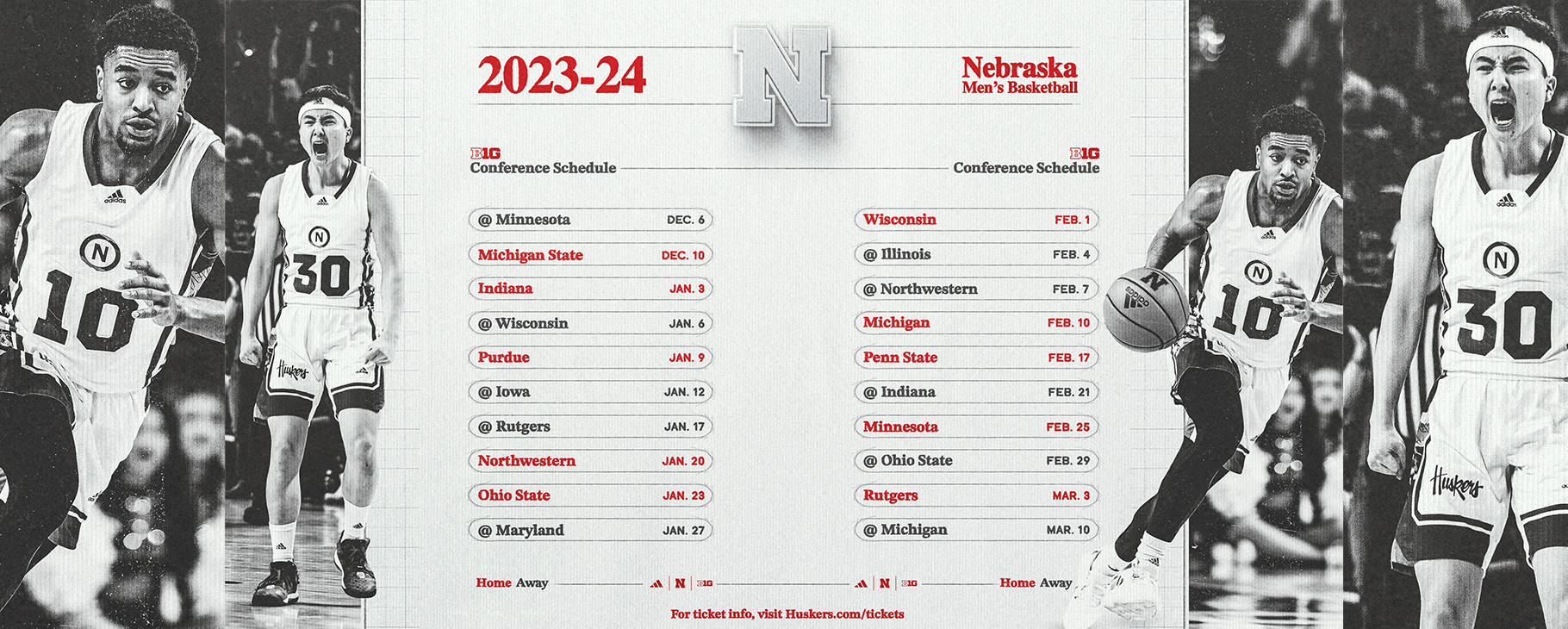 Husker basketball schedule discount