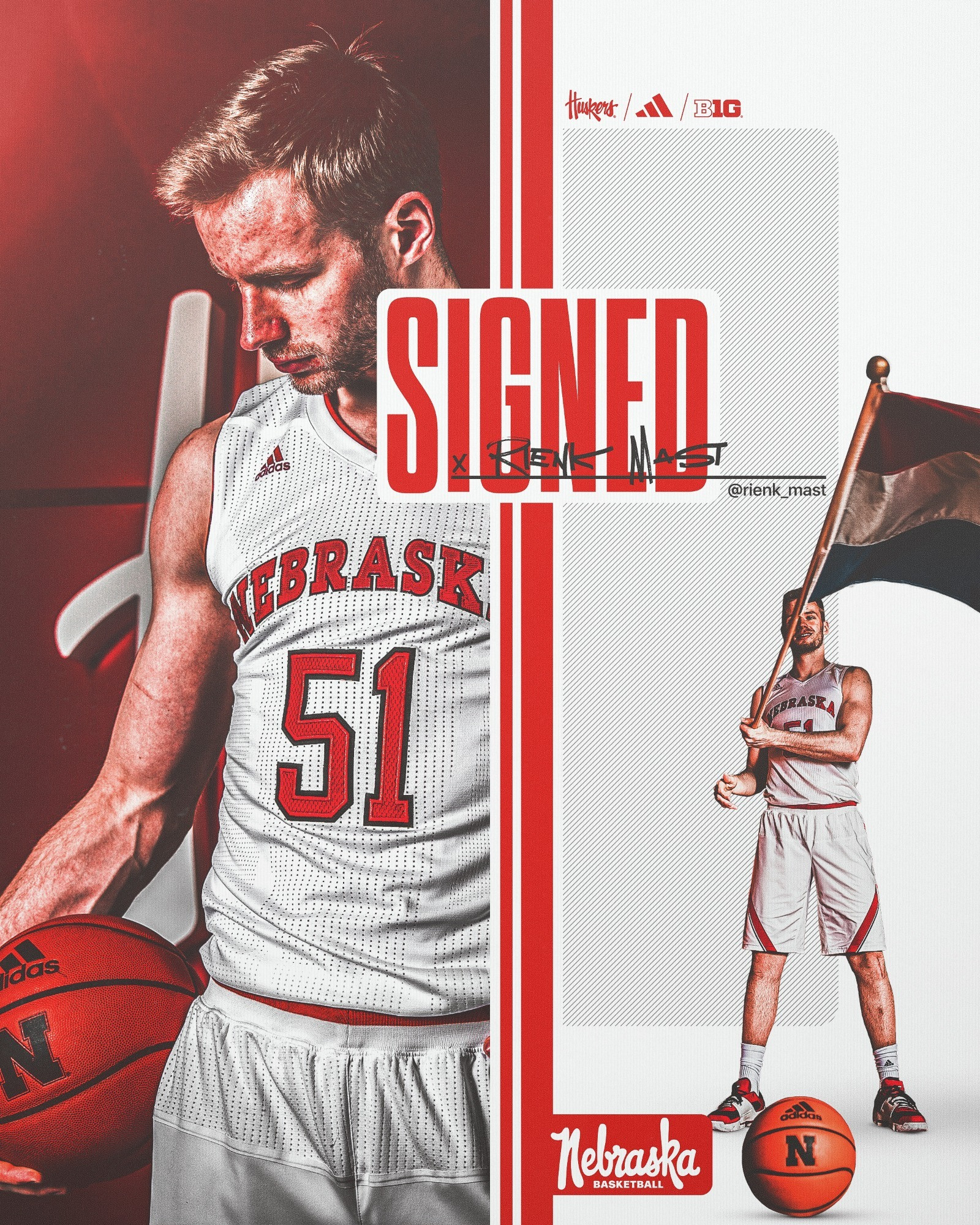 In Nebraska S Biggest Game Huskers Rienk Mast Stands Tall