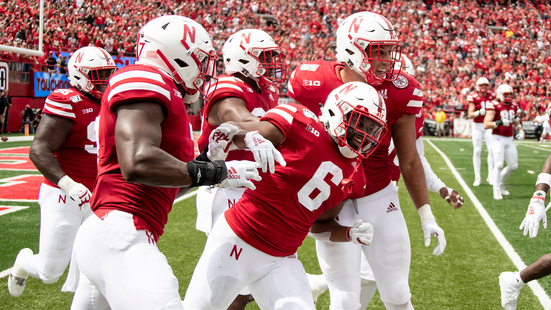 Wan'Dale Robinson Nebraska Football Player by J Laughlin