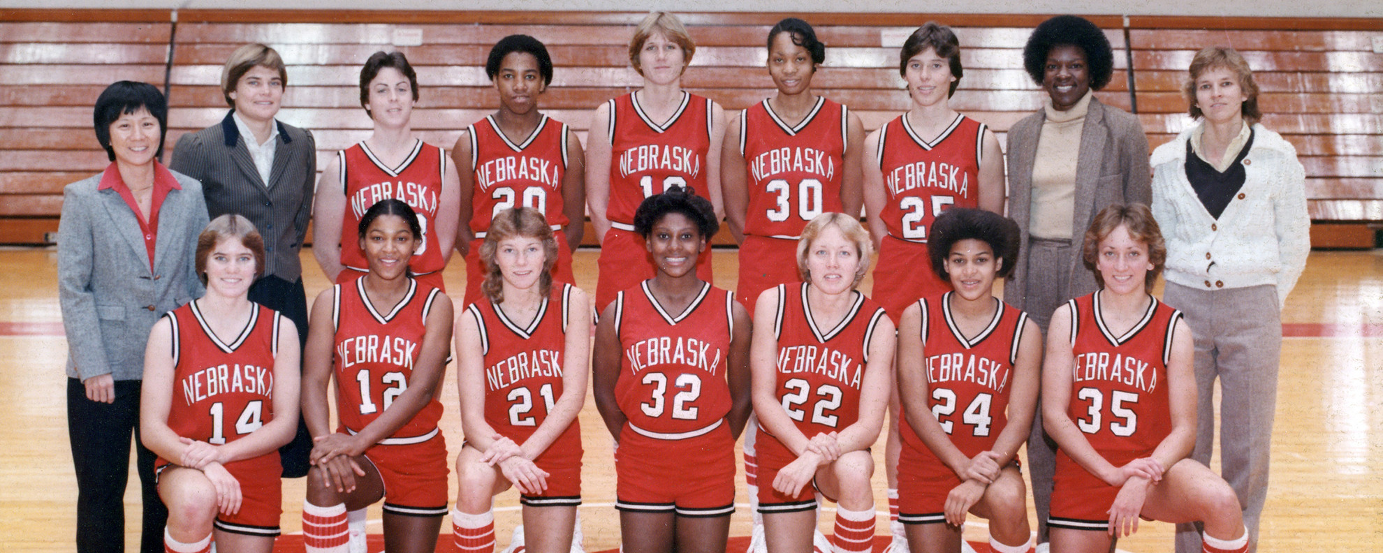 1982-83 Nebraska WBB Team 2500x1000.jpg Women's Basketball 1982-83