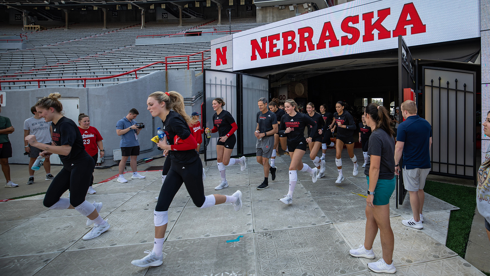 Today we make history. Volleyball Day in Nebraska University of