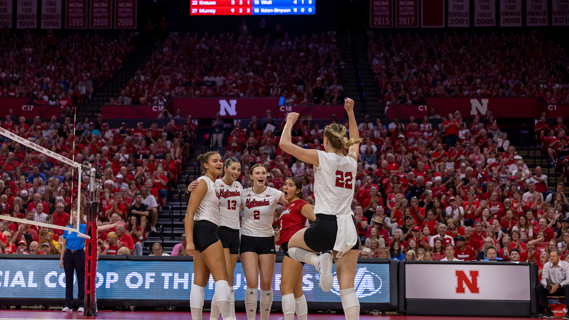 husker volleyball today on tv