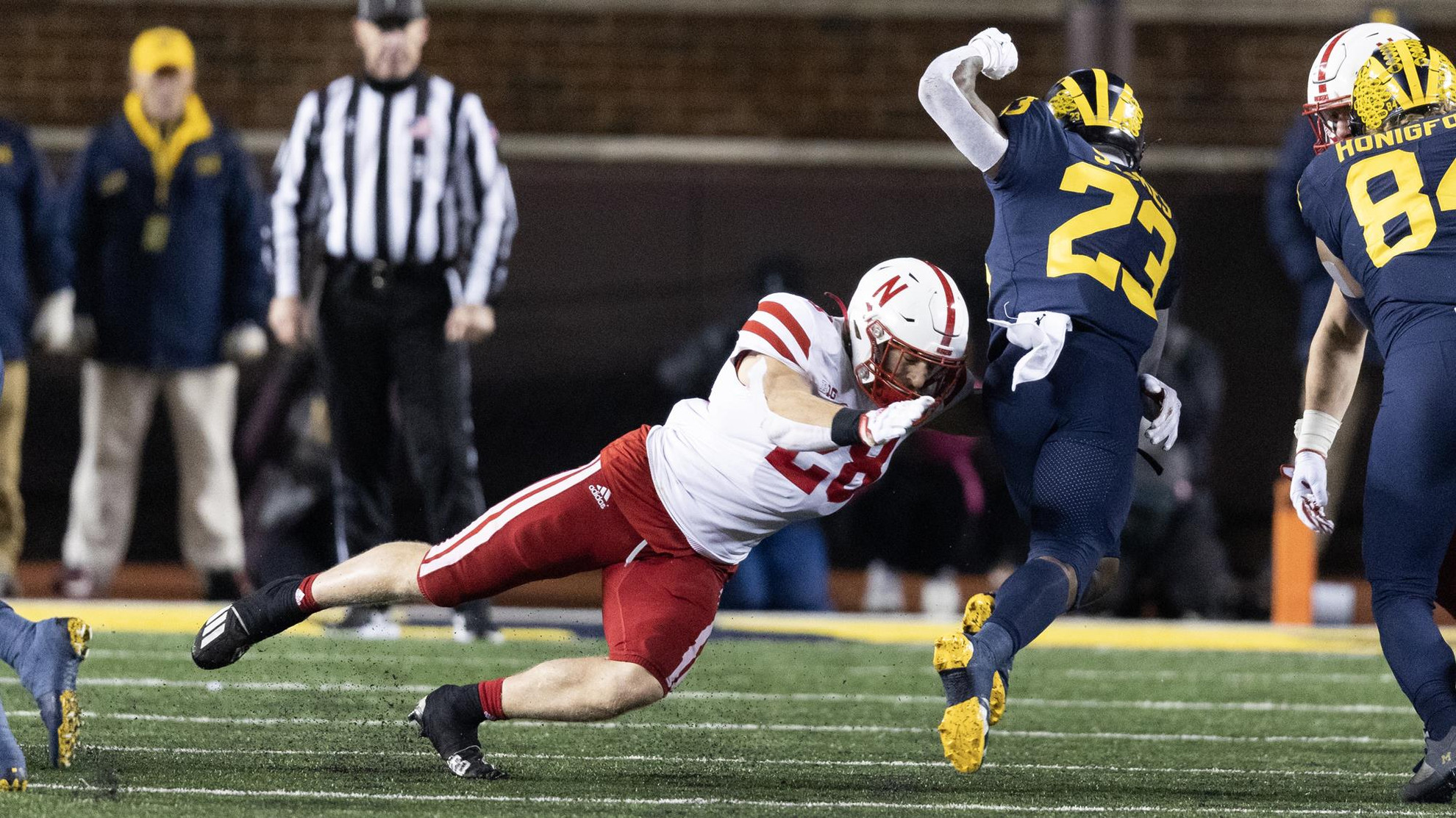 Luke Reimer Football 2023 University of Nebraska Official