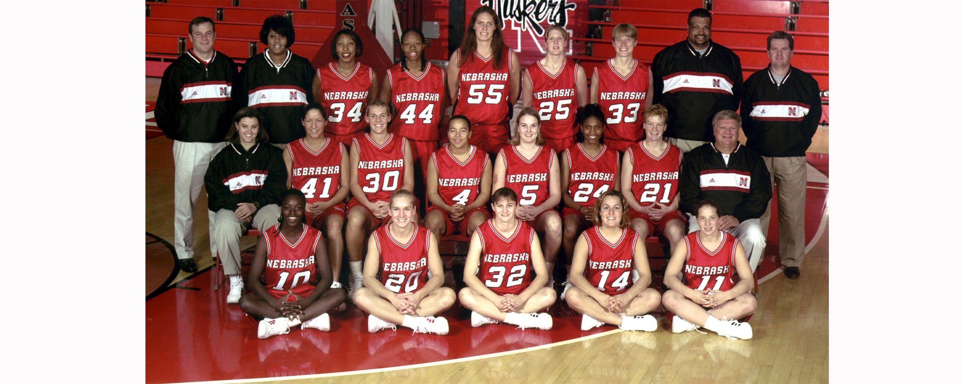 1999-00 Nebraska WBB Team 2500x1000.jpg Women's Basketball 1999-00